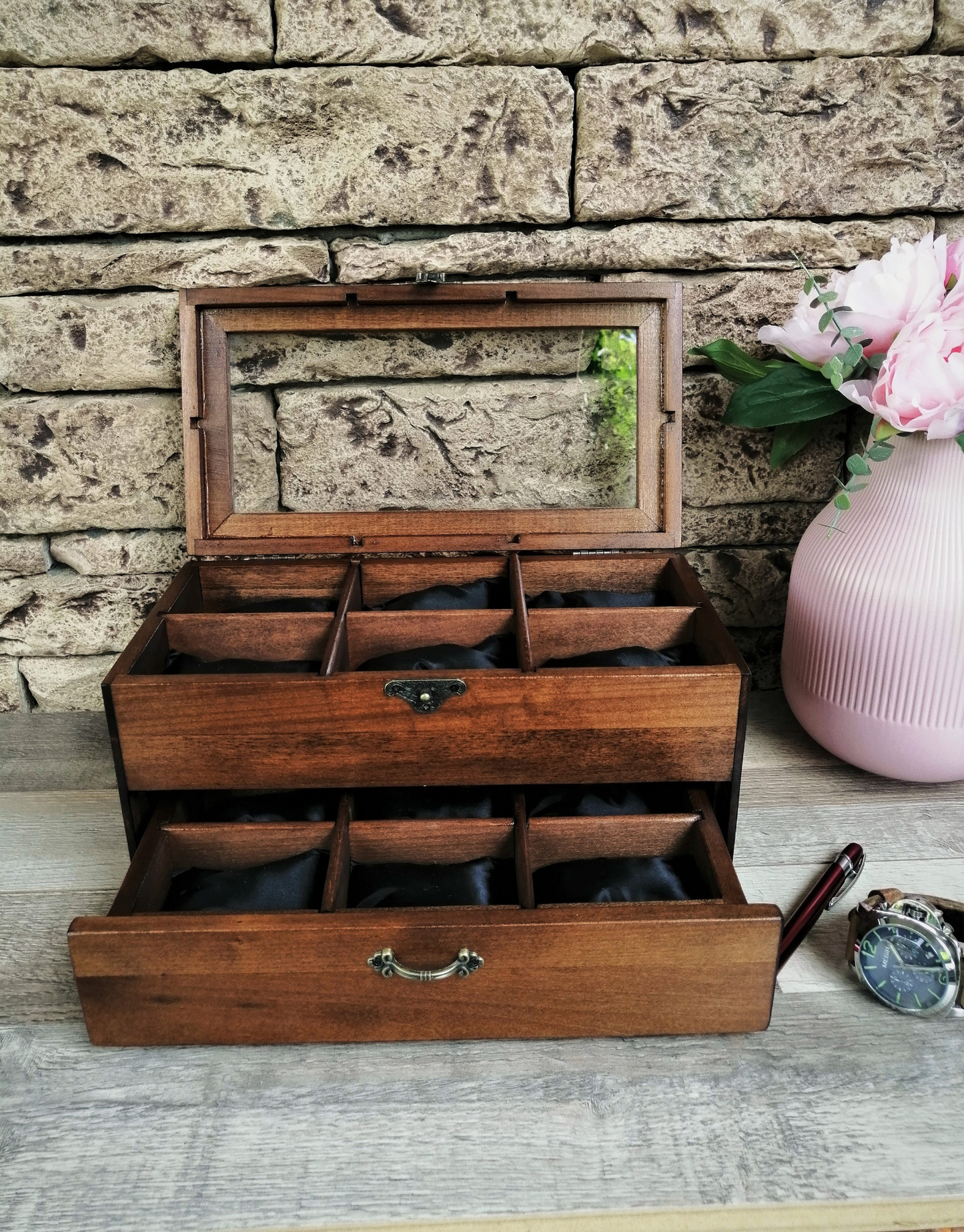 Levels Wood Watch Box, Unique Gift