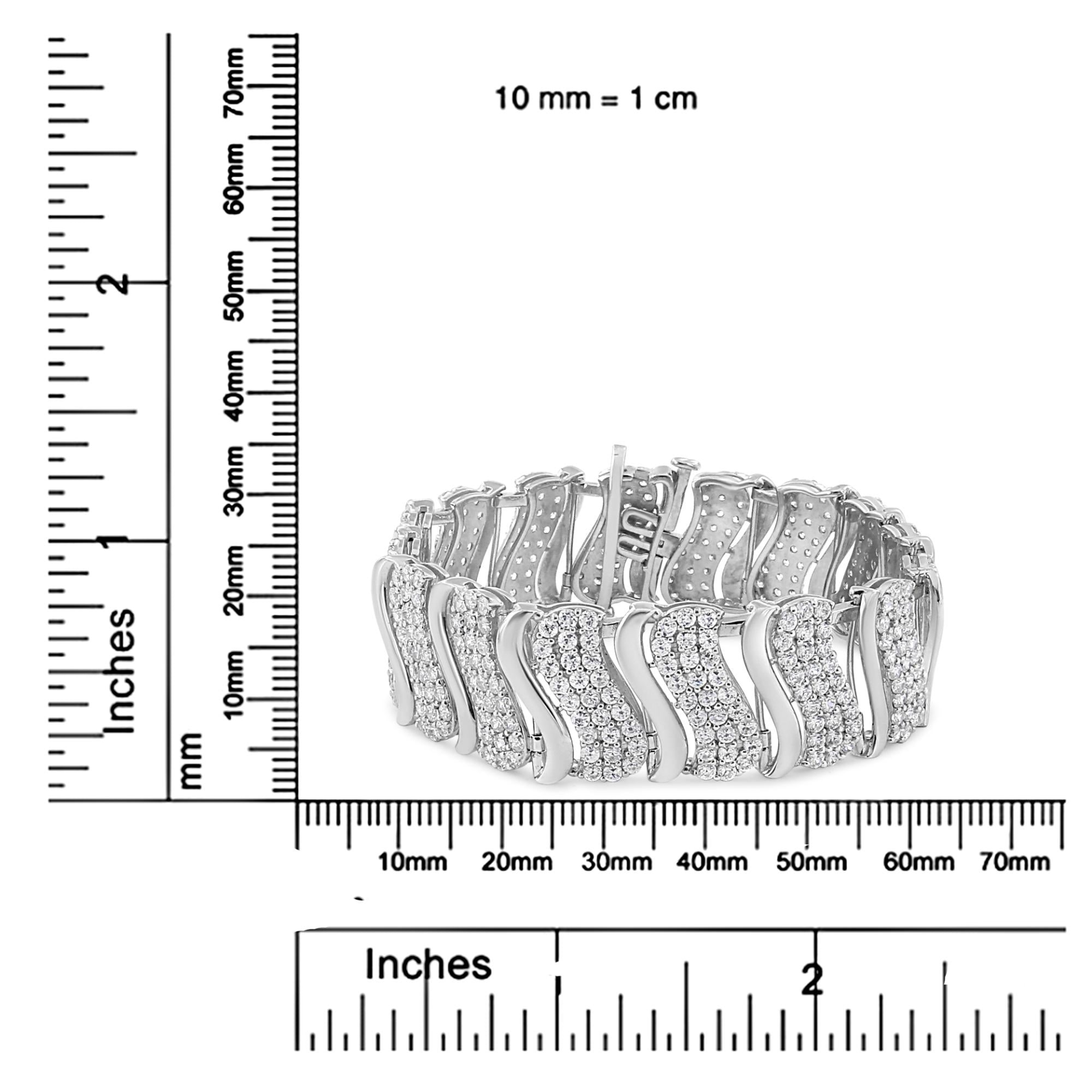 0 Cttw Diamond Chevron Wave 7